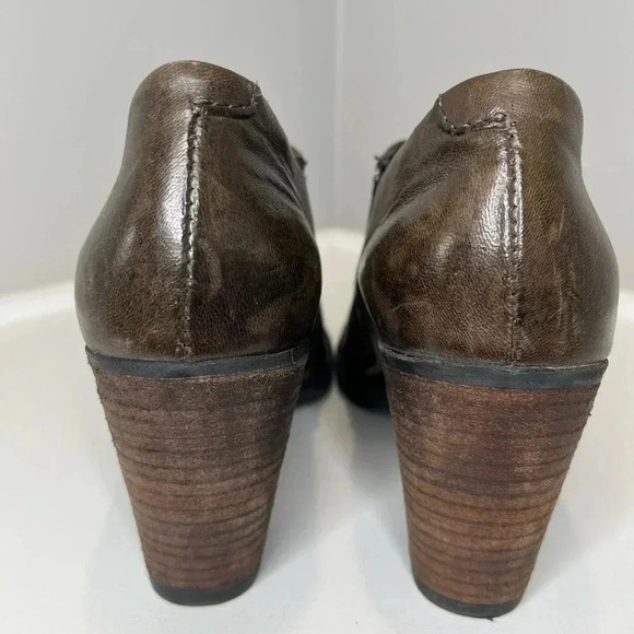 Mjus Italian Leather Slip On Brown Bootie - Picture 6 of 13